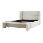 Keith Upholstered King Bed - Ivory