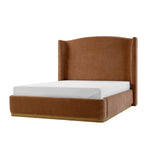 Estela Platform Bed - Caramel
