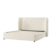 Alza  Upholstered Bed - Beige / 95