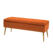 Achilles Storage Bench - Orange