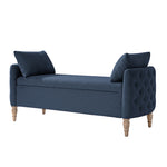 Olive Bench - Indigo