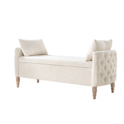 Olive Bench - Ivory