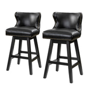 Konrad Swivel Bar & Counter Stool - Black