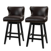 Konrad Swivel Bar & Counter Stool - Brown