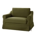 Estevan Slipcovered Chair - Moss