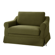 Estevan Slipcovered Chair - Moss