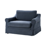 Estevan Slipcovered Chair - Navy