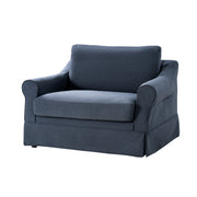 Estevan Slipcovered Chair - Navy