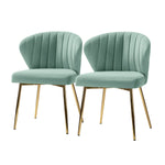 Milia Dining Chair Set of 2 - Sage