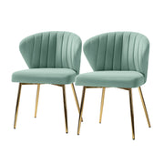 Milia Dining Chair Set of 2 - Sage