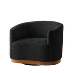 Alva Swivel Armchair - Black / 31.5