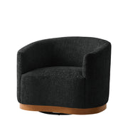 Alva Swivel Armchair - Black / 31.5