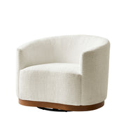 Alva Swivel Armchair - Ivory / 31.5