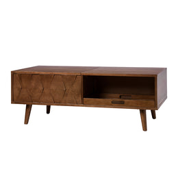 Epirus Coffee Table with Storage - Walnut