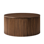 Lance Round Coffee Table - Walnut / 35.5