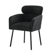 Adrian Boucle Dining Chair - Black