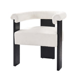 Eduard Boucle Dining Chair - Ivory / 24