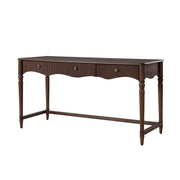 Adelaide  60''W Desk With 3 Drawers - Auburn