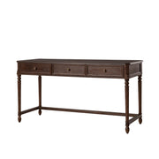 Beryl 60''W Desk With 3 Drawers - Auburn