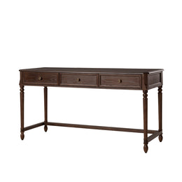Beryl 60''W Desk With 3 Drawers - Auburn