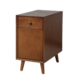 Mitch End Table with Storage and Built-In Outlets - ACR
