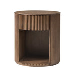 Bert Round End Table - Walnut