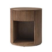 Bert Round End Table - Walnut