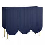 Zola 3 Door Mid Century Modern Scalloped Sideboard