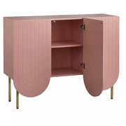 Zola 3 Door Mid Century Modern Scalloped Sideboard