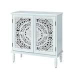Delia Accent Cabinet - White