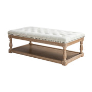 Jordan Upholstered Storage Ottoman - Ivory