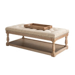 Jordan Upholstered Storage Ottoman - Linen