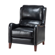 Hyde Genuine Leather Recliner - Black