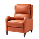 Hyde Genuine Leather Recliner - Brick