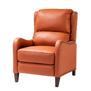 Hyde Genuine Leather Recliner - Brick