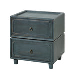 Nicole 2-Drawer Nightstand - Blue