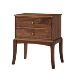 Adolf 2-Drawer Nightstand - Walnut
