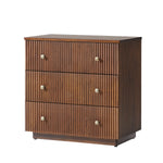 Albert 3-Drawer Nightstand - Walnut