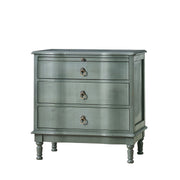 Becky 3-Drawer Nightstand - Blue