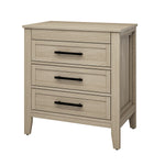 Joachim 3 Drawer Nightstand - Oak