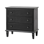 Jonathan 3-Drawer Nightstand - Black