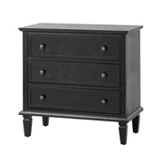Jonathan 3-Drawer Nightstand - Black