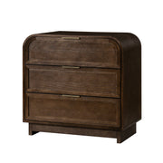 Yanick 3-Drawer Nightstand - Walnut
