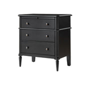 Griselda 3-Drawer Nightstand - Black