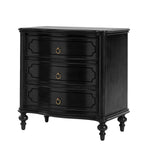 Alois 3-Drawer Nightstand - Black