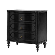 Alois 3-Drawer Nightstand - Black