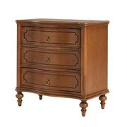 Alois 3-Drawer Nightstand - Walnut