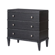 Justin 3-Drawer Nightstand - Black