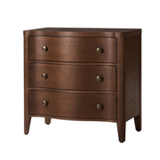 Kiaus 27'' W 3-Drawer Nightstand - Walnut
