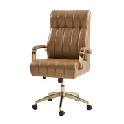 Conan Leather Ergonomic Executive Office Chair - Camel